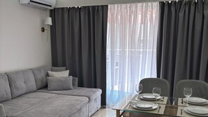 Living area - Apartment Terrace Next to the Sea (Nice)