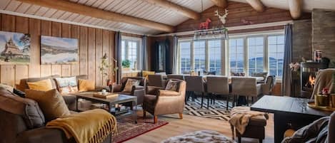 TV, fireplace, stereo, offices