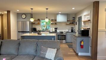 Microwave, oven, stovetop, dishwasher