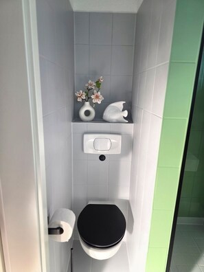 Dusche, Haartrockner, Seife
