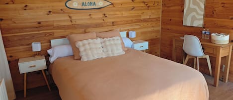 1 bedroom, desk, travel crib, free WiFi