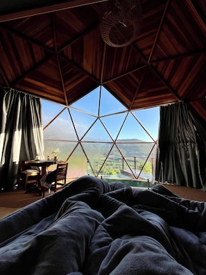 Blick von der Unterkunft