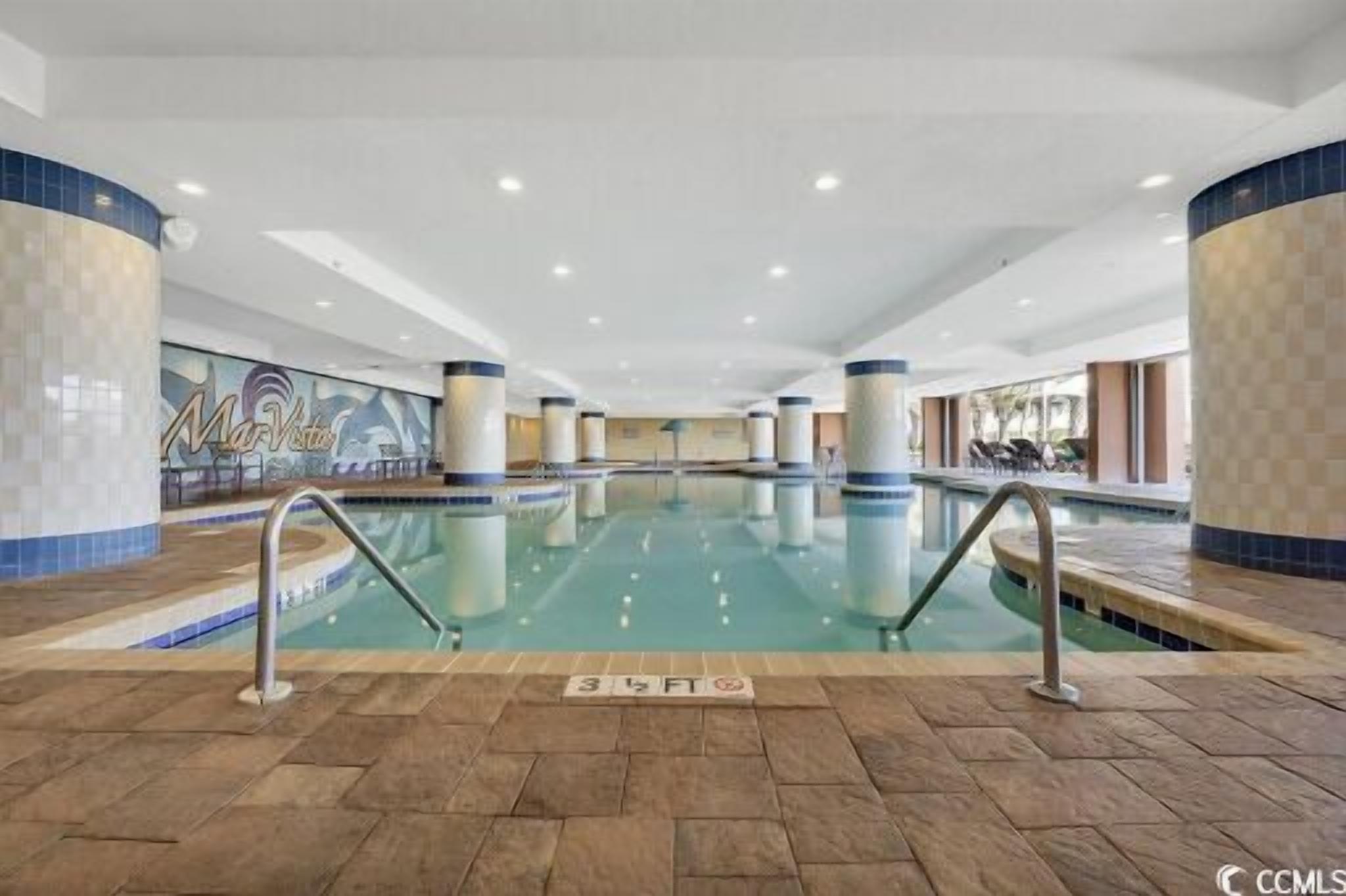 Indoor pool, a heated pool