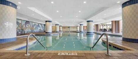 Indoor pool, a heated pool