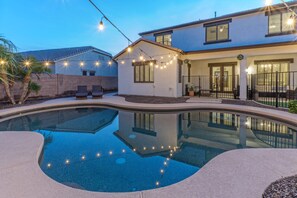 Et oppvarmet basseng