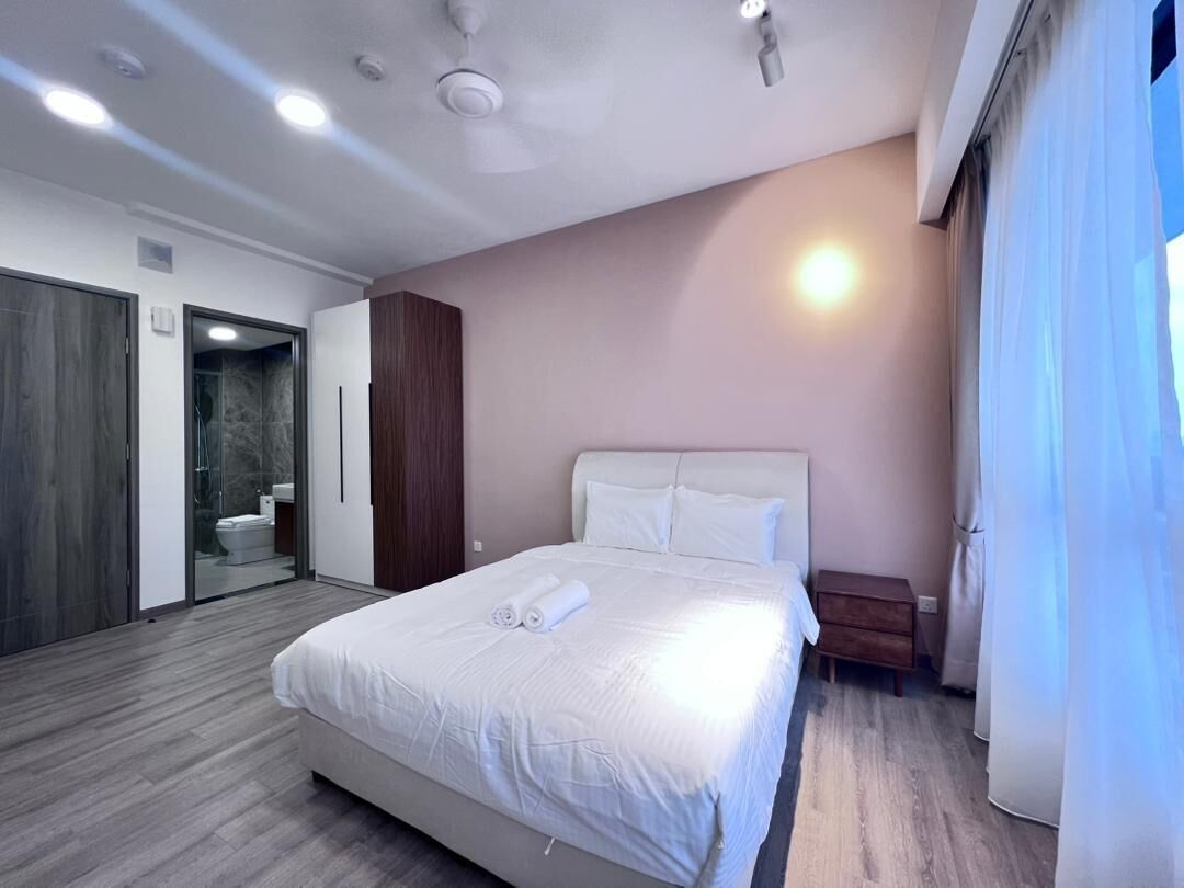 Deluxe-lejlighed - 2 soveværelser - ikke-ryger - byudsigt | Skrivebord, arbejdsområde til bærbare computere, mørklægningsgardiner