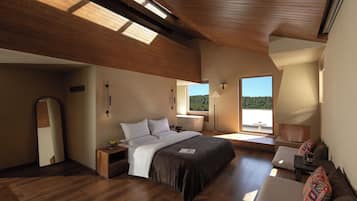 Luksussuite | Minibar, individuelt dekorert, individuelt innredet og blendingsgardiner