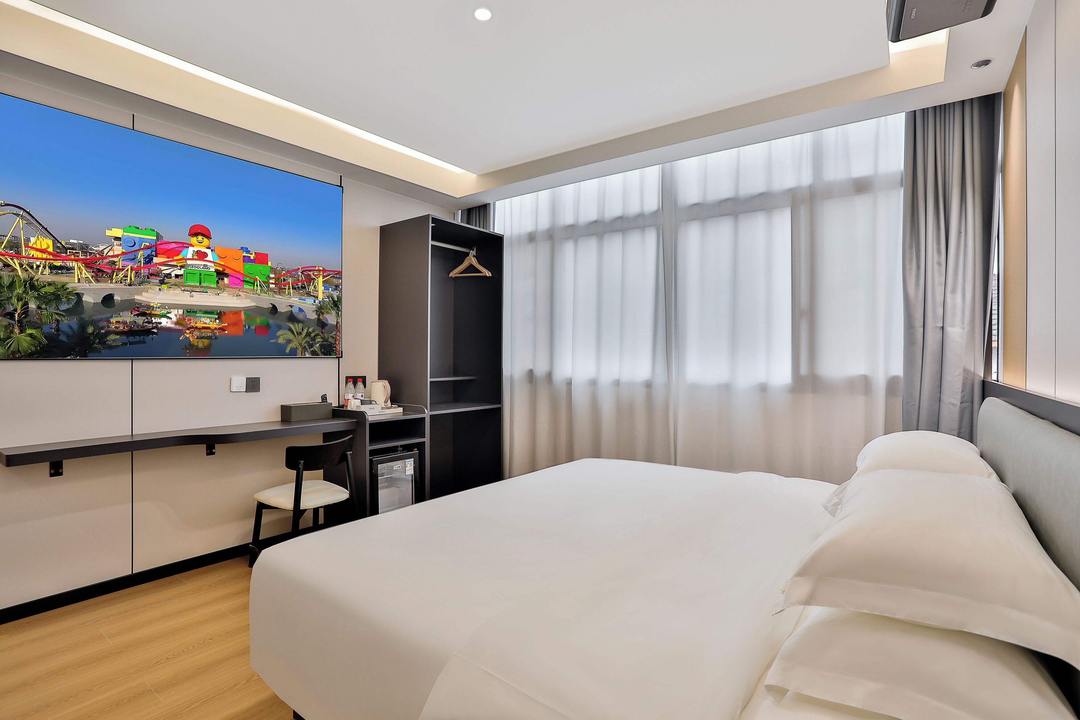 Kamar Double Bisnis, pemandangan kebun | Meja kerja, Wi-Fi gratis, dan seprai linen