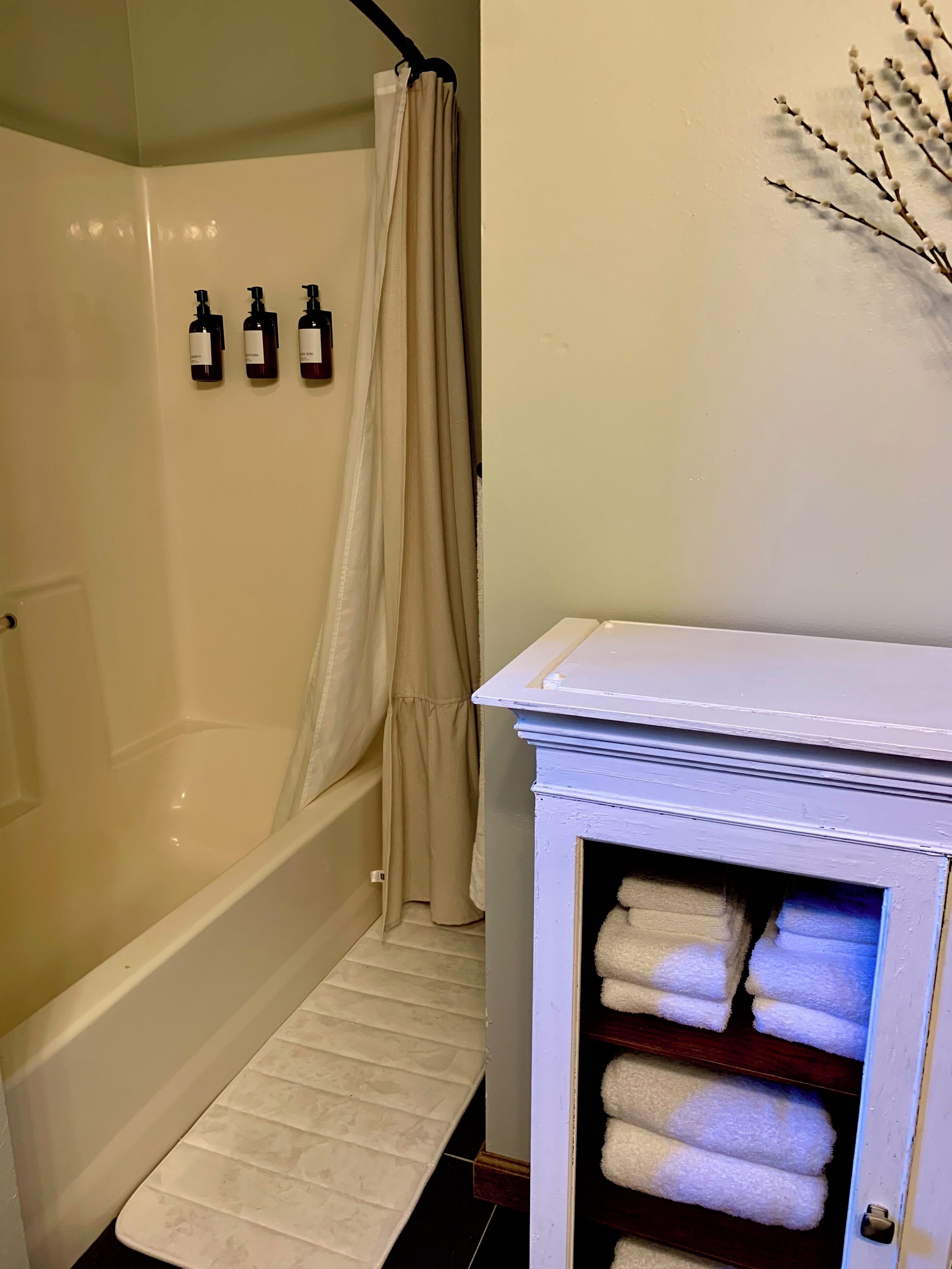 Asciugacapelli, bidet, asciugamani, sapone