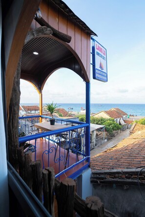 Comfort studio | Uitzicht op strand/zee