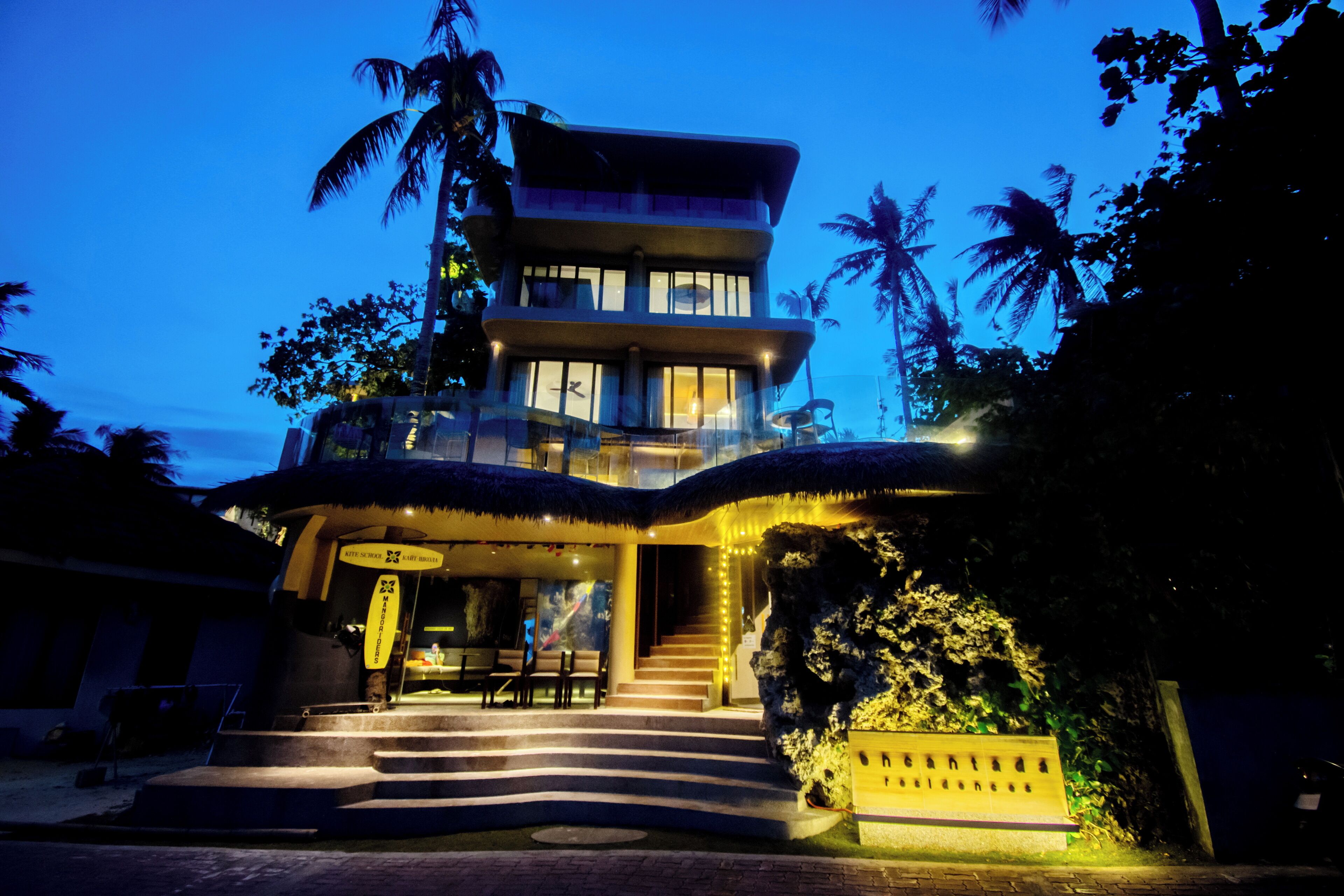 Front of property - evening/night