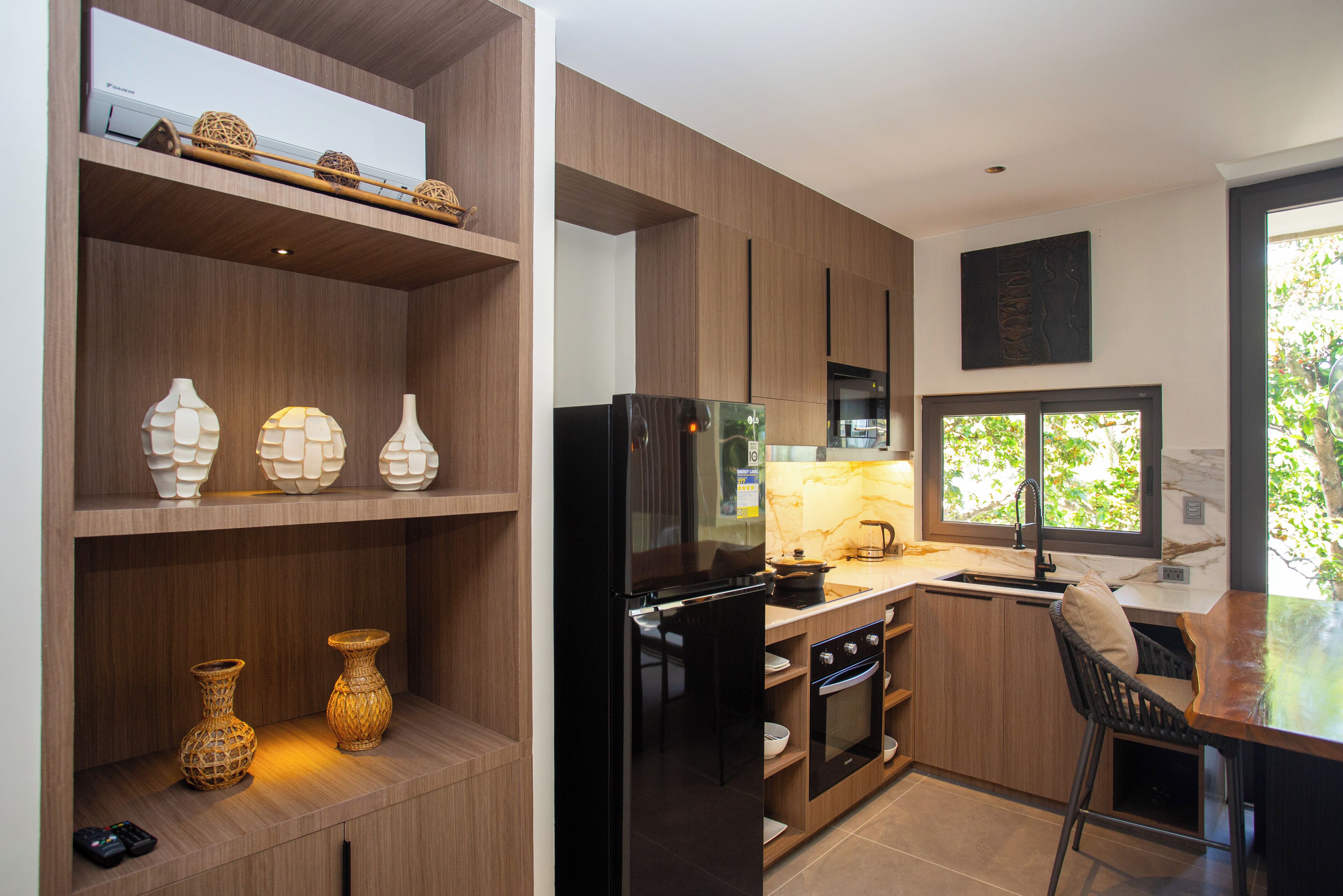 Deluxe-Apartment, Balkon | Eigene Küche | Kühlschrank, Ofen, Herdplatte, Kochgeschirr/Geschirr/Besteck