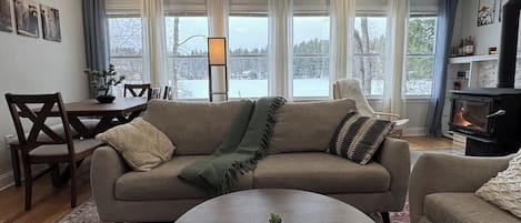 Télévision, cheminée