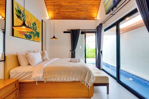 LaLuxe A9 - Villa Cempaka | In-room safe, desk, laptop workspace, cribs/infant beds - LaLuxe Villa and Residence (Denpasar)