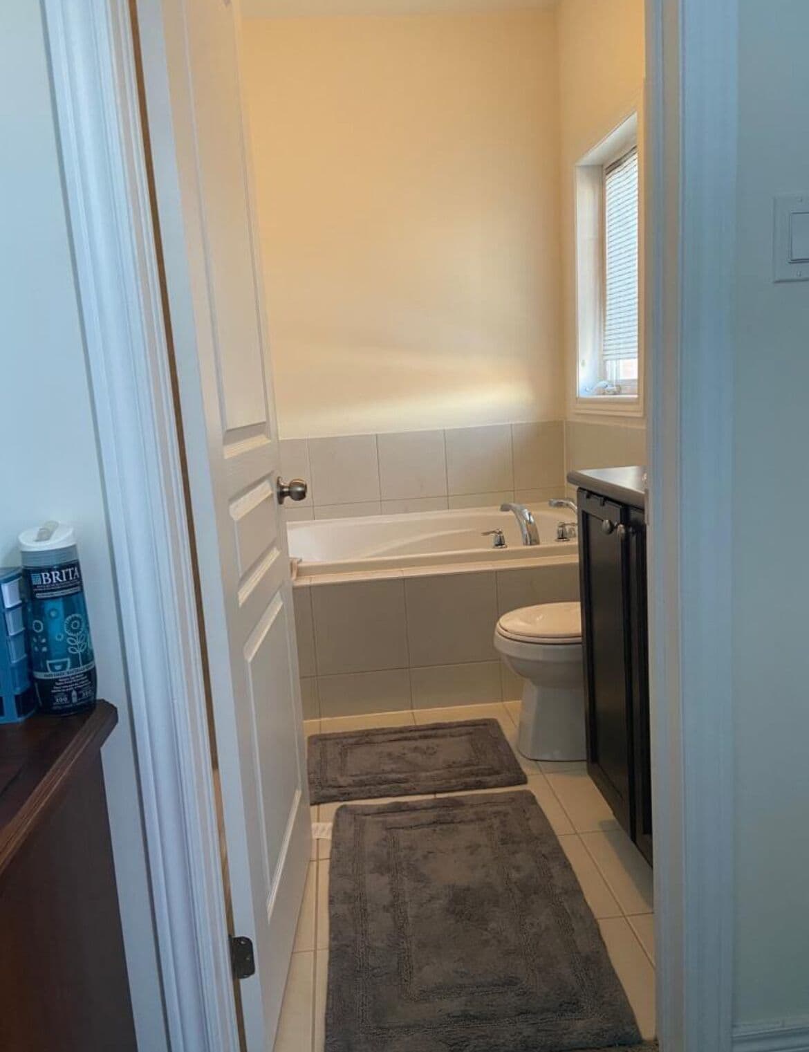 Towels, soap, toilet paper