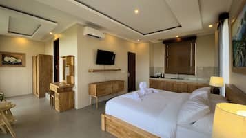 Suite, 1 trĂšs grand lit, vue montagne | Bureau, espace de travail pour ordinateur portable, Wi-Fi gratuit