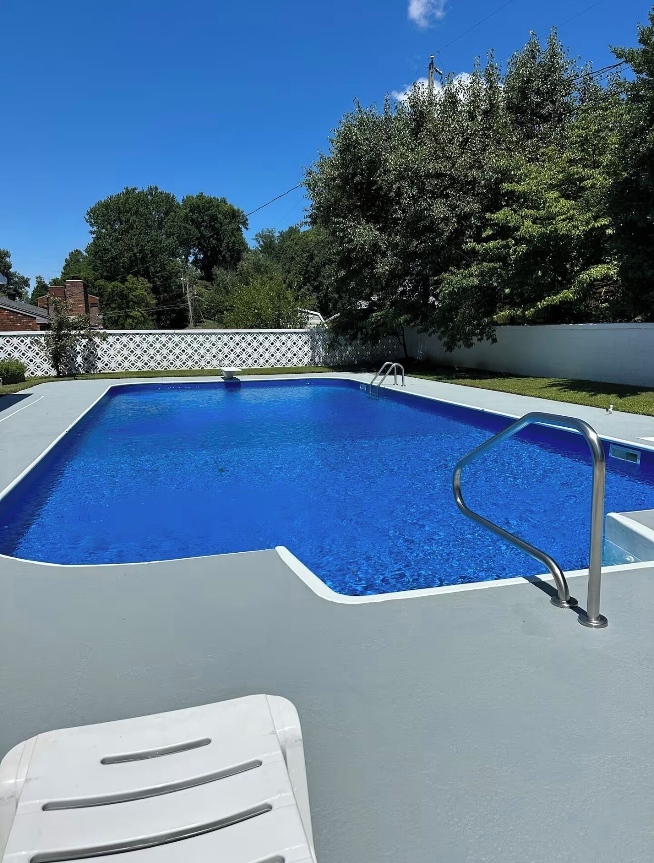 Piscina externa, piscina aquecida