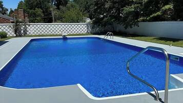 Piscina externa, piscina aquecida