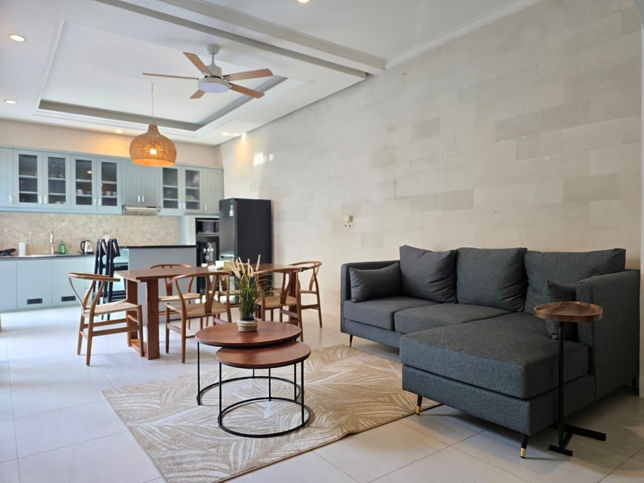 컴포트 빌라, 침실 3개, 전용 수영장, 수영장 전망 | 거실 공간