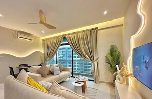 Apartment, 3 Bedrooms, Balcony, City View | Living area - Austin Regency JB By Stayrene (Johor Bahru)