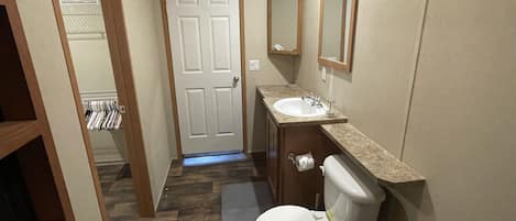 Towels, soap, toilet paper