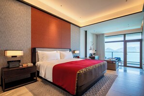 Dobbeltværelse - balkon - havudsigt | Mørklægningsgardiner, strygejern/strygebræt, gratis Wi-Fi