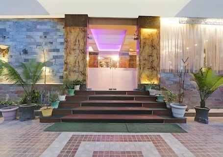 Front of property. Hotel Vishwanath Palace