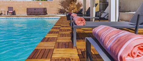 A heated pool