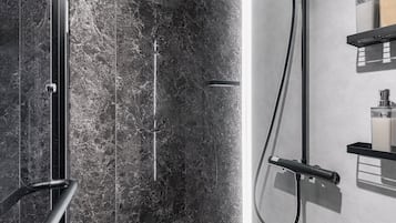 Free toiletries, hair dryer, slippers, towels