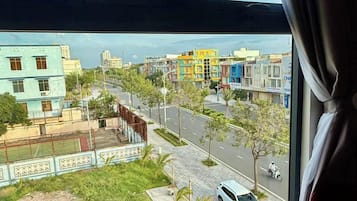 Vue depuis lâhĂ©bergement