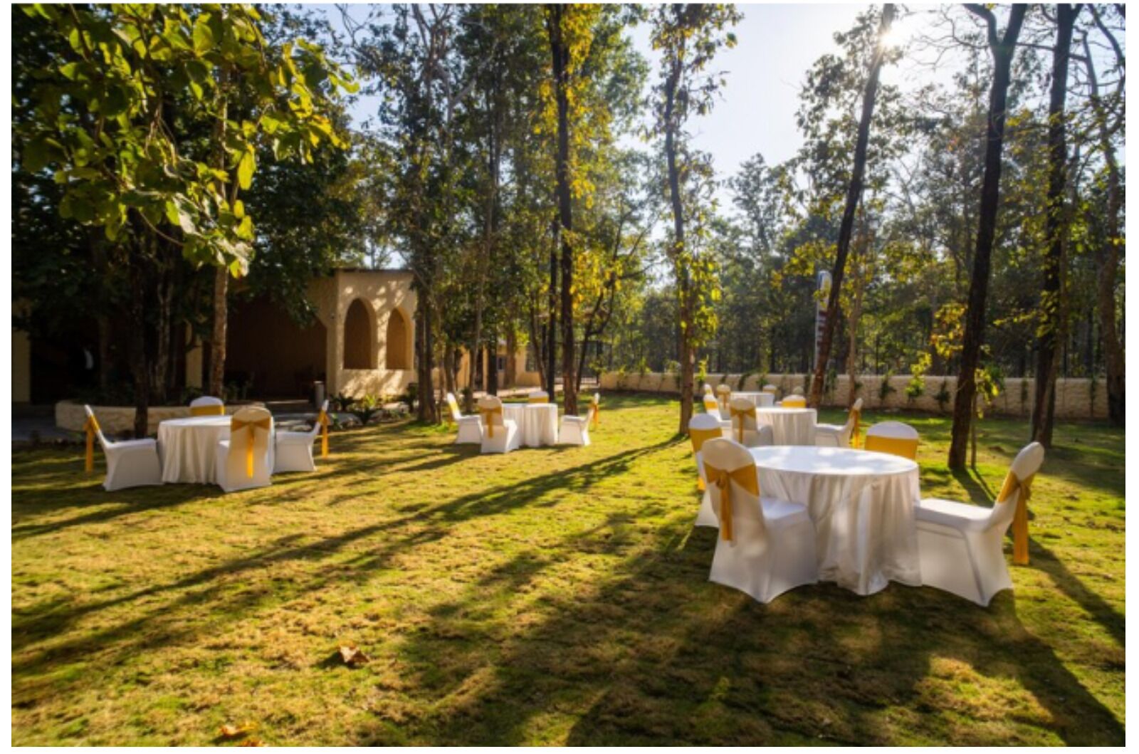 Espace banquet en plein air