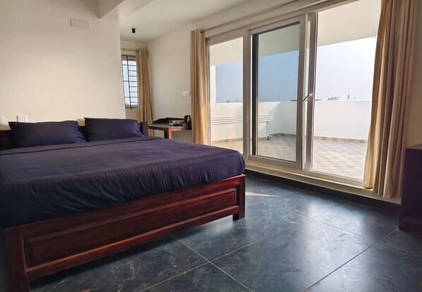 Family Studio Suite | Desk, free WiFi, bed sheets - Villa Govindaraj (Puducherry)