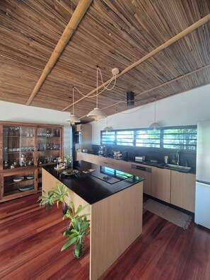 Private kitchen - Villa Grand Fond 2 steps from the beach (Saint-Paul)