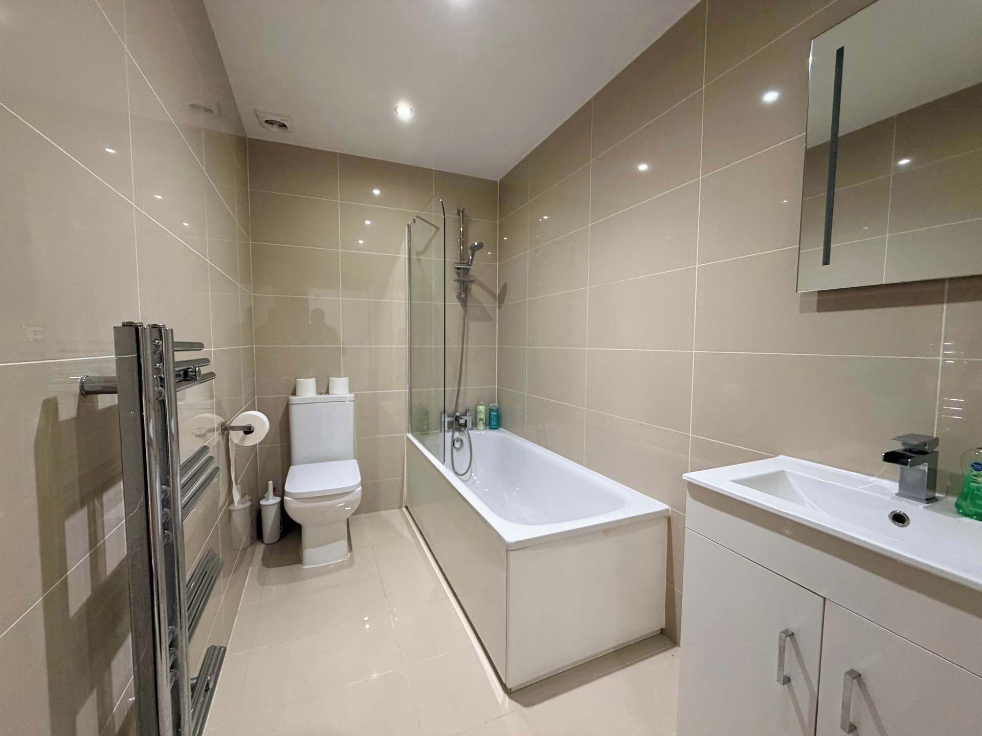 Shower, hair dryer