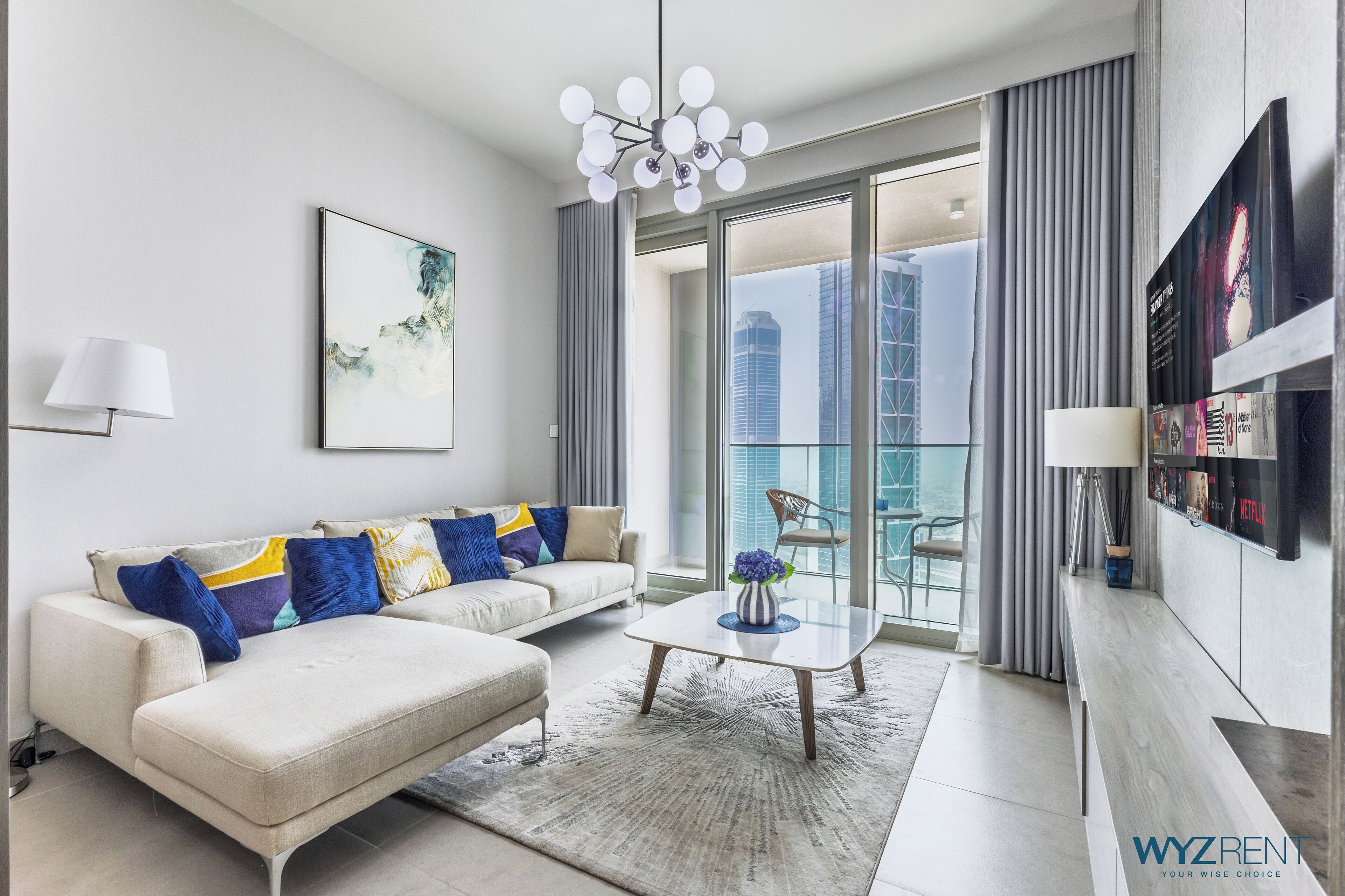 55-inch Smart TV with digital channels, Netflix, streaming services