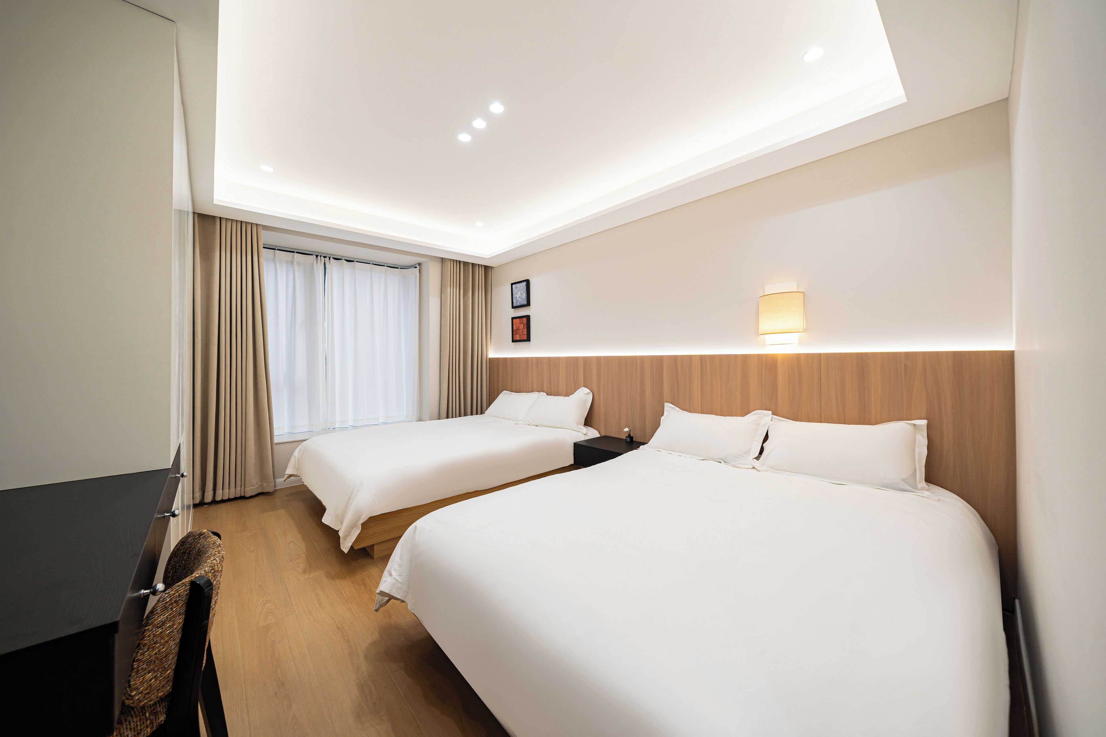 豪華公寓 | 高級寢具、羽絨被、特厚豪華床墊、獨特設計