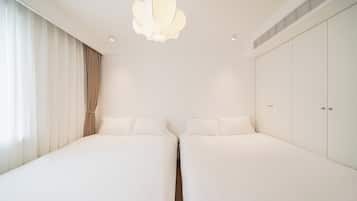 Premium bedding, down duvets, pillow-top beds, individually decorated