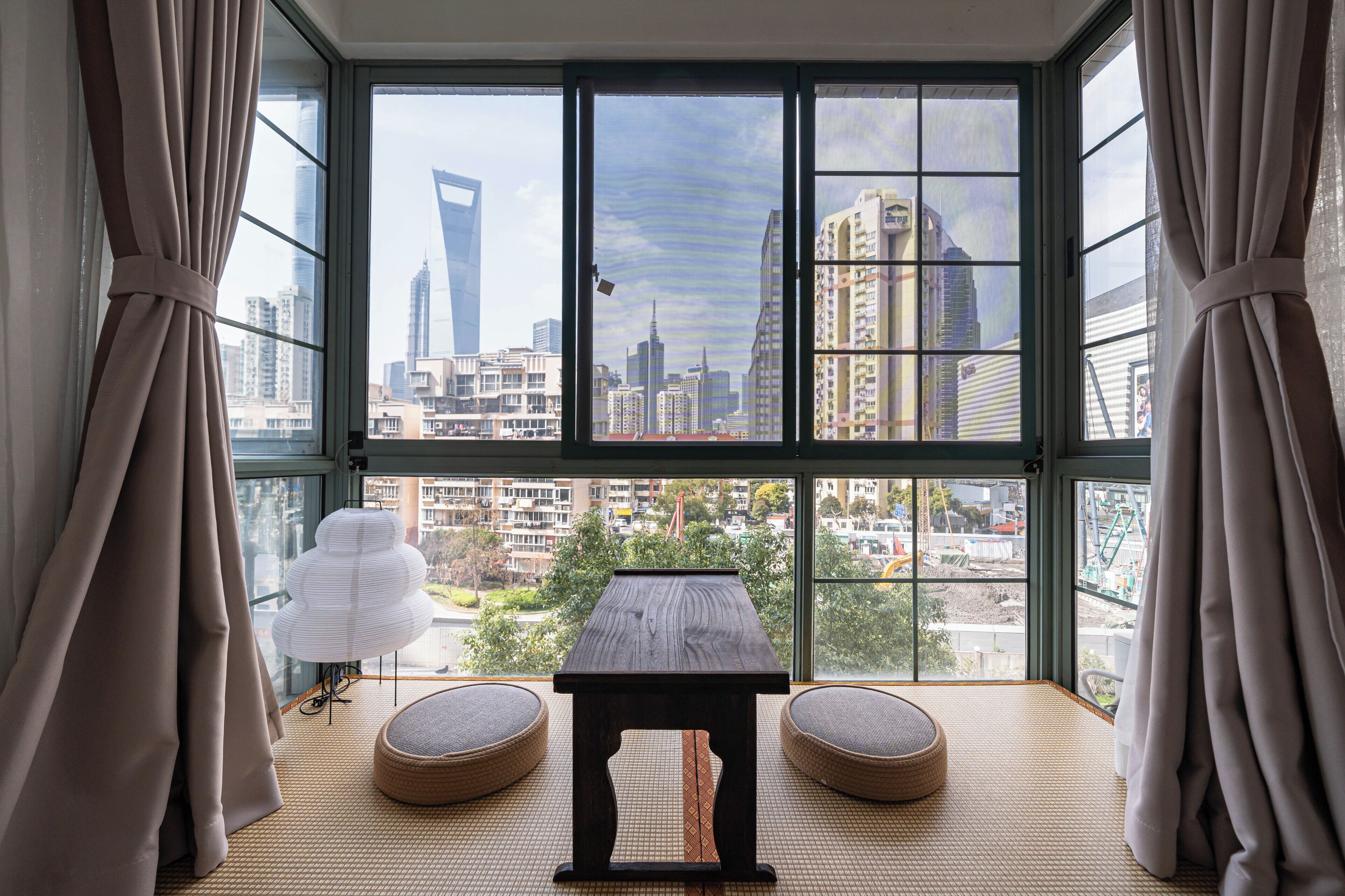 Apartment | Living area | 100-inch Smart TV with digital channels