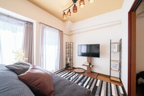 Leilighet, balkong | Oppholdsområde