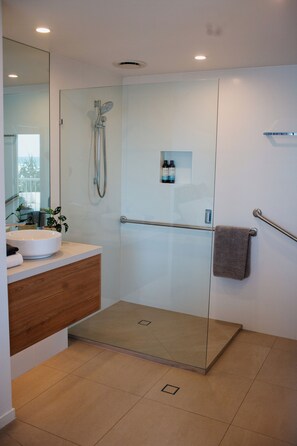 Apartment, 2 Bedrooms, Terrace, Ocean View | Bathroom - Experience Coastal Bliss at Baywatch - Short or Longer Terms Available! (Sunshine Coast)