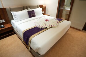 Habitación doble superior | Sábanas de algodón egipcio, ropa de cama de alta calidad, minibar