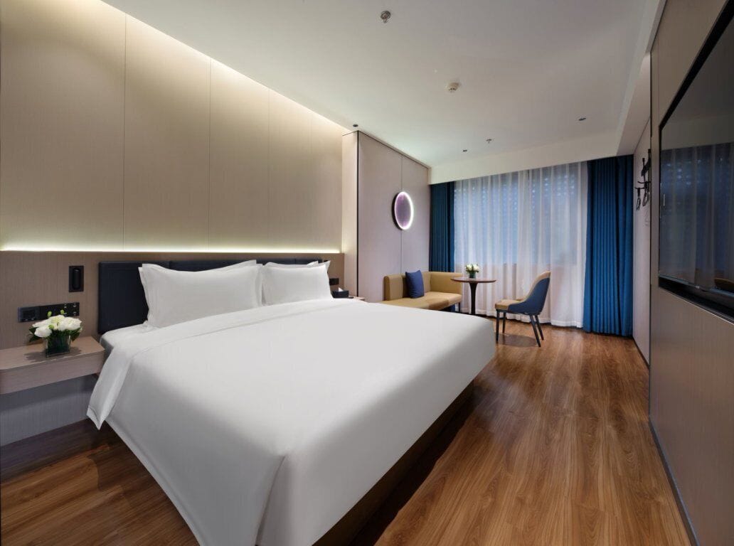 高級雙人房, 城市景 | 手提電腦工作空間、遮光窗簾/窗簾、隔音、熨斗/熨衫板