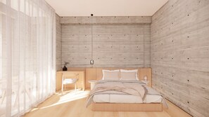 Superior tweepersoonskamer, uitzicht op tuin | Een bureau, gratis wifi