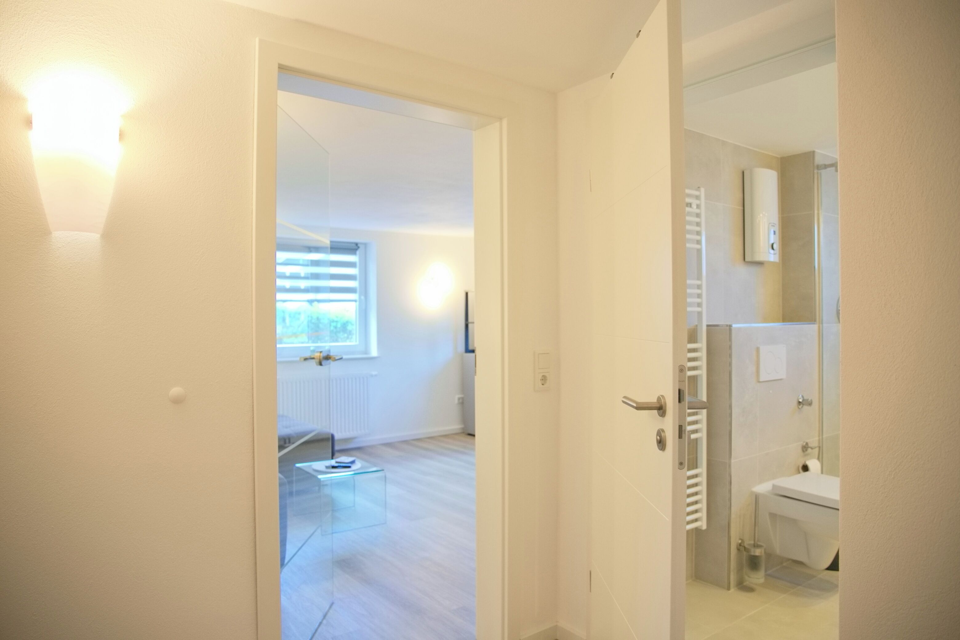Een douche, een haardroger