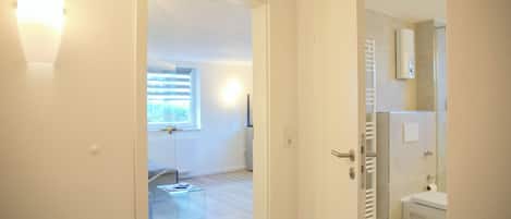 Een douche, een haardroger