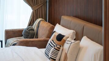 房內夾萬、熨斗/熨衫板、免費 Wi-Fi、床單