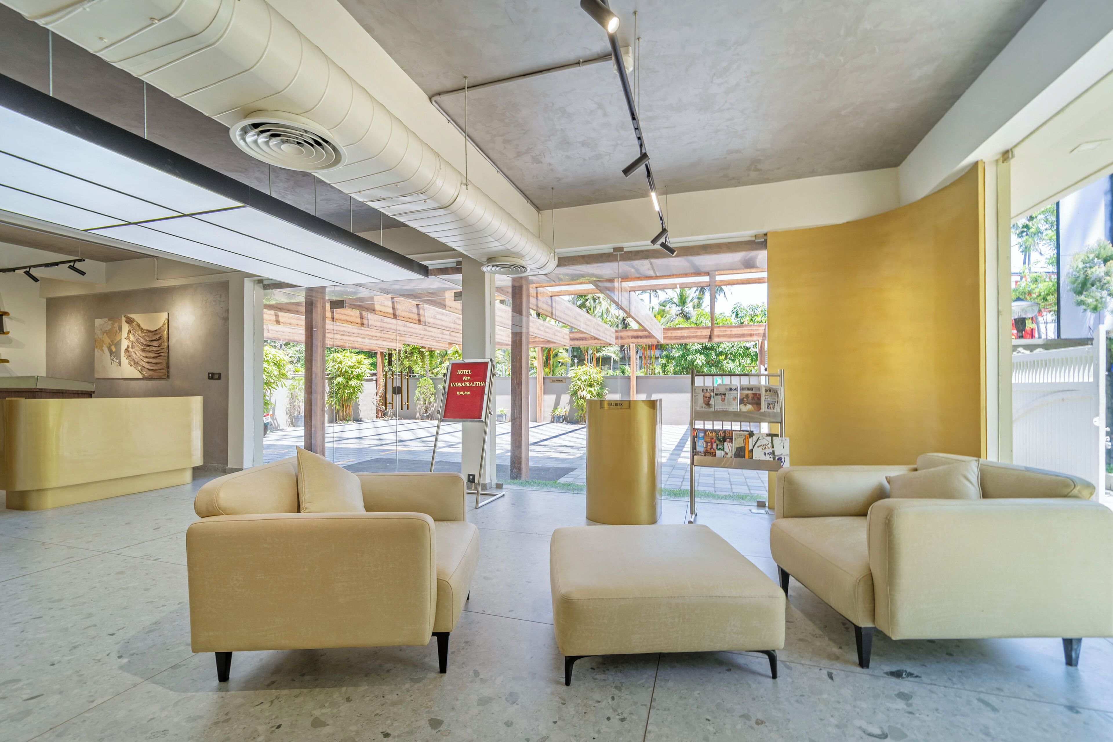 Sitteområde i lobbyen