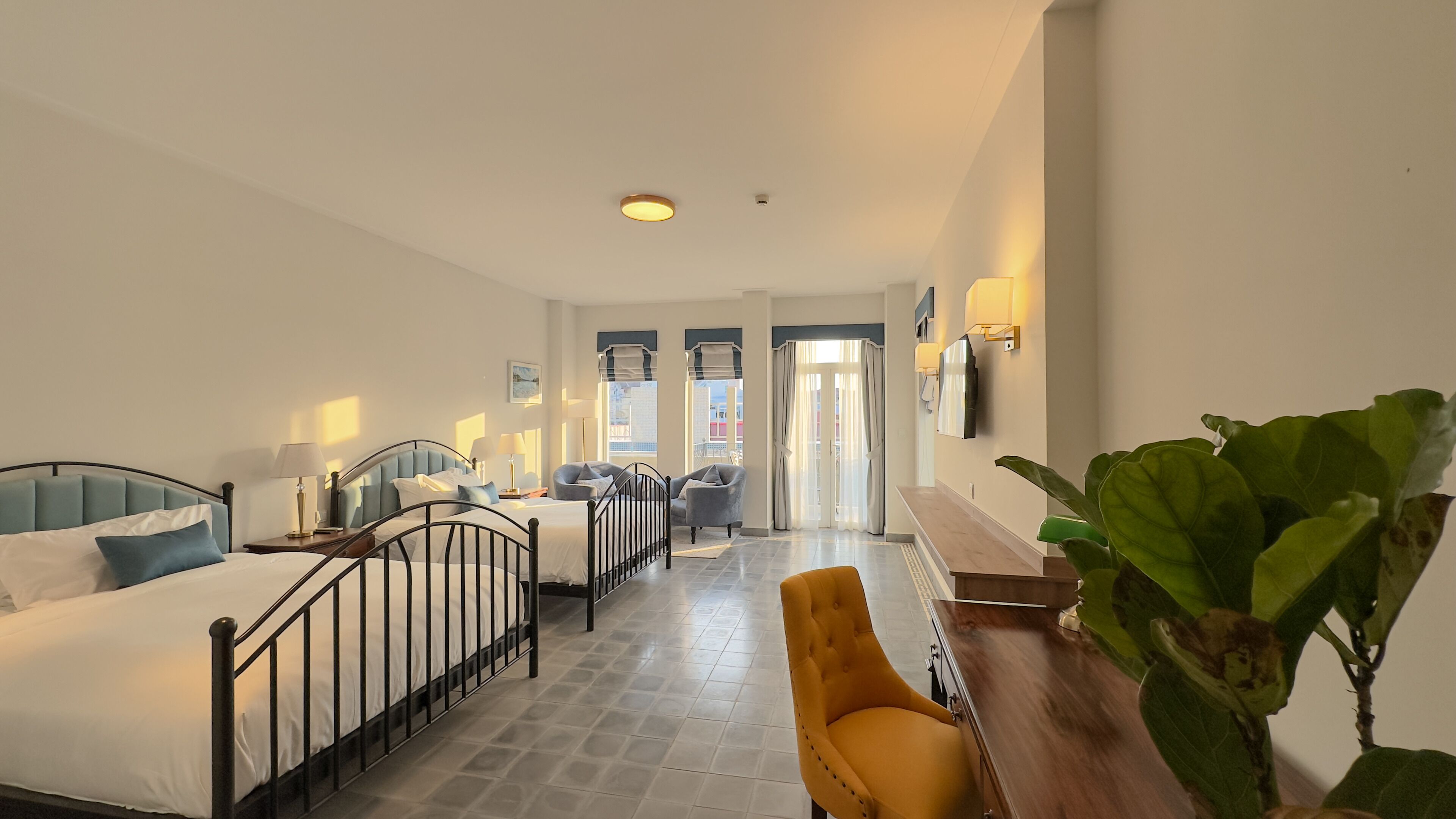 Phòng 2 giường đơn Deluxe, 1 phòng ngủ, không hút thuốc, quang cảnh thành phố | Chăn bông, minibar, két bảo mật tại phòng, trang trí khác biệt 