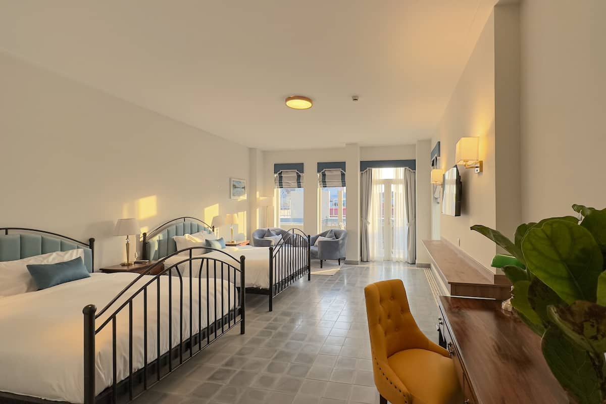 Deluxe-Zweibettzimmer, 1 Schlafzimmer, Nichtraucher, Stadtblick