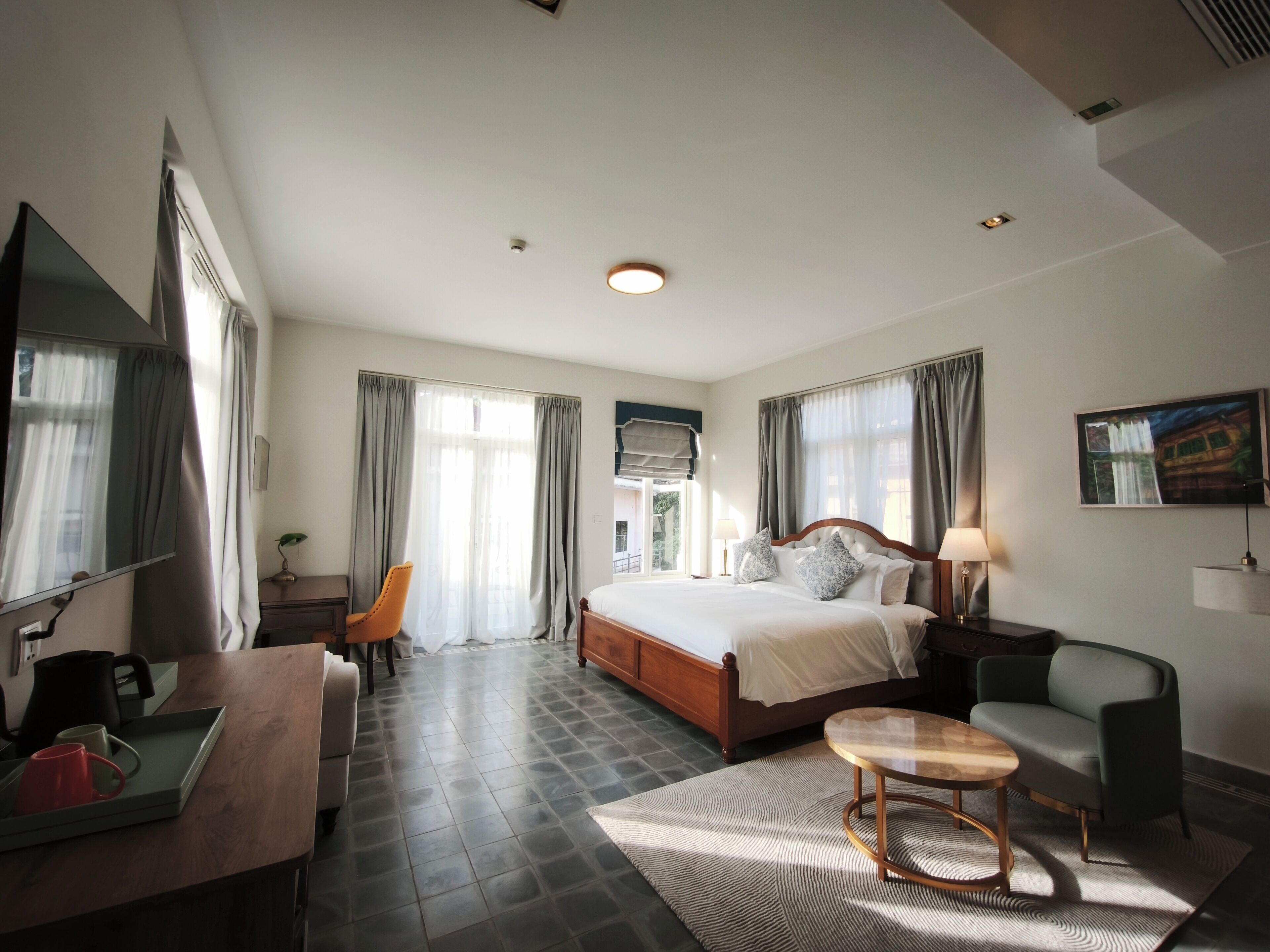 In-room safe, desk, laptop workspace, blackout curtains